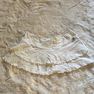 Body Glove White Ruffled Skirt